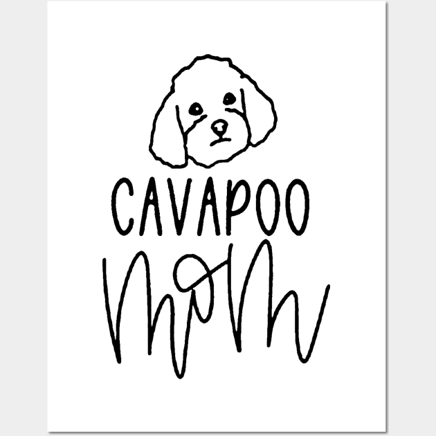 Cavapoo Dog Wall Art by skgraphicart89